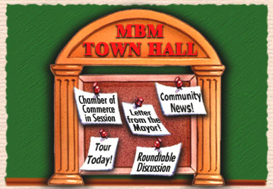 Town Hall Bulletin Board